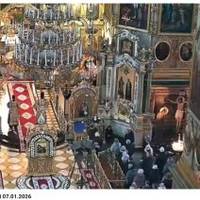 У Почаївській лаврі відбулося Різдвяне богослужіння російською мовою (відео)