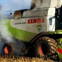 На Чортківщині горів комбайн