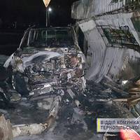 В селі Великі Гаї до тла згорів автомобіль