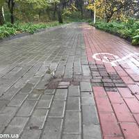 У Тернополі знають, як стелити одноразові велосипедні доріжки