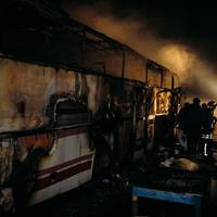 На Збаражчині горіли 4 автобуси