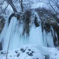 На Тернопільщині замерз Джуринський водоспад