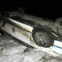 На Тернопільщині під час переслідування Audi A6 на іноземній реєстрації перекинулось поліцейське авто (ФОТО|ВІДЕО)