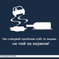 На Тернопільщині патрульні зафіксували 12 ДТП, які скоїли нетверезі водії
