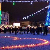 Романтичне освідчення біля головної ялинки Тернополя