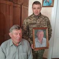 АТОвець з Тернопільщини на полігоні власноруч вишив портрети батькам