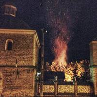 Нічна пожежа в центрі Тернополя (фото, відео)