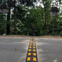 Дорогою на Дальній пляж встановили обмежувачі швидкості та дзеркала. Фото