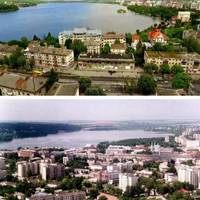 Яким століття тому було Тернопільське озеро з висоти пташиного польоту. ФОТО