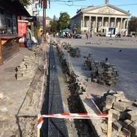 Стало відомо, коли завершать ремонт на Театральному майдані у Тернополі (фото)