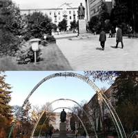 Показали фото скверу у центрі Тернополя – тепер і з минулого століття