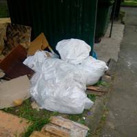 Тернопіль: Мешканці багатоповерхівки перетворили двір на сміттєзвалище