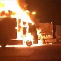 Фура з Тернопільщини згоріла під Броварами