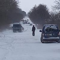 Оце намело біля Бучача. Поширюємо. Це колапс.