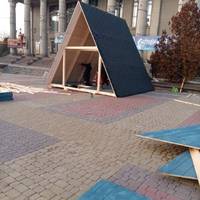 Театральний майдан у Тернополі готують до святкувань (ФОТО)
