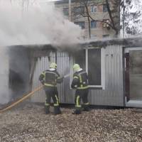В Тернополі горів МАФ (ФОТО)