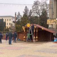 Різдвяну шопку демонтують у центрі Тернополя (ФОТО)