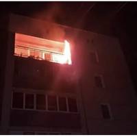 В Тернополі на Довженка горів балкон багатоповерхівки