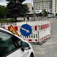 В центрі Тернополя через провалля після зливи не курсують тролейбуси