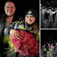Поліцейський з Тернополя освідчився коханій у новорічну ніч
