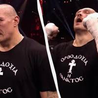 Усик потрапив у скандал через футболку після бою з Ф'юрі: що на ній написано