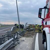 Автобус з українцями перекинувся у Польщі. Фото